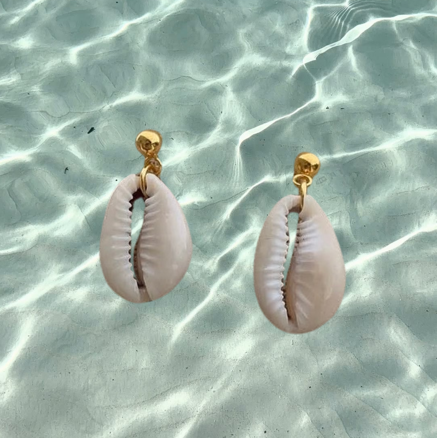 Golden Seashell Earrings