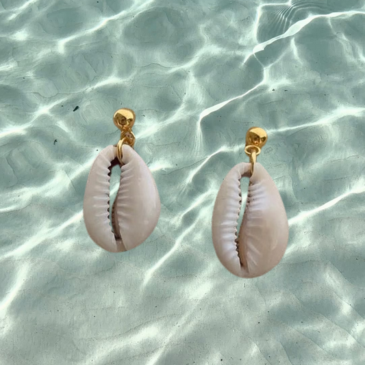 Golden Seashell Earrings